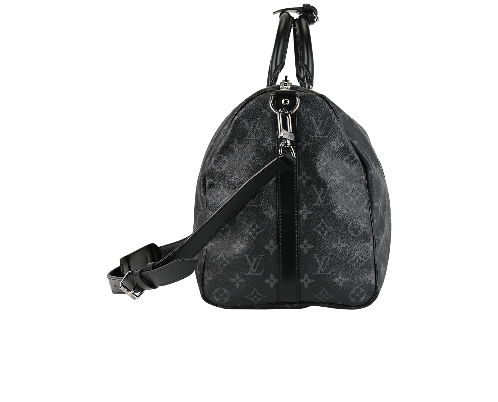 Keepall 45 Bandouliere, &pound;1,150, Handbags, Black, Canvas, Side view